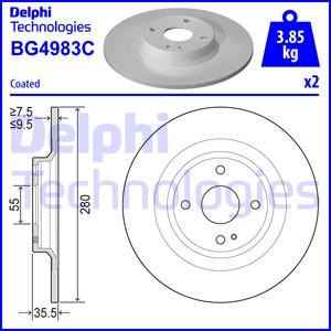 Delphi BG4983C - Əyləc Diski furqanavto.az