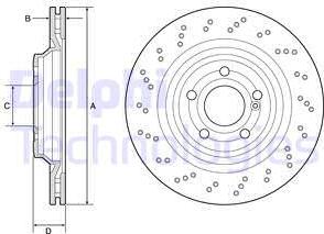 Delphi BG4957C - Əyləc Diski furqanavto.az