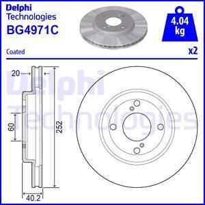 Delphi BG4971C - Əyləc Diski furqanavto.az