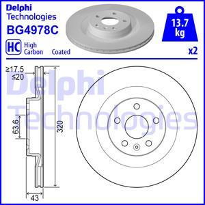 Delphi BG4978C - Əyləc Diski furqanavto.az