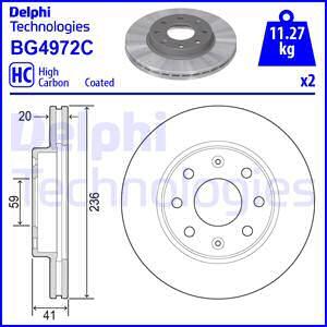 Delphi BG4972C-18B1 - Əyləc Diski furqanavto.az