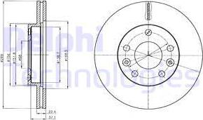 Delphi BG4455C - Əyləc Diski furqanavto.az