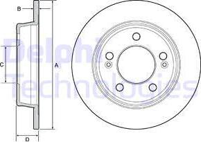 Delphi BG4559C - Əyləc Diski furqanavto.az