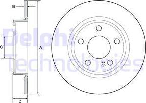 Delphi BG4555C-19B1 - Əyləc Diski furqanavto.az