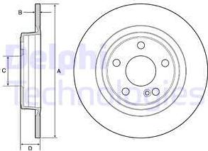 Delphi BG4558C - Əyləc Diski furqanavto.az