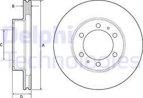 Delphi BG4557 - Əyləc Diski furqanavto.az