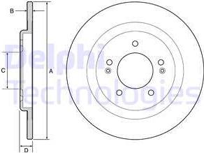 Delphi BG4563C - Əyləc Diski furqanavto.az