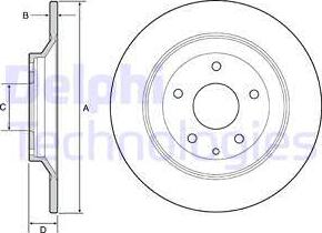 Delphi BG4567C - Əyləc Diski furqanavto.az