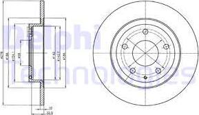 Delphi BG4534C - Əyləc Diski furqanavto.az