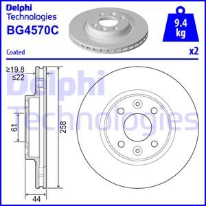 Delphi BG4570C - Əyləc Diski furqanavto.az