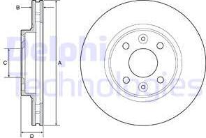 Delphi BG4570 - Əyləc Diski furqanavto.az