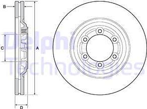 Delphi BG4697C - Əyləc Diski furqanavto.az