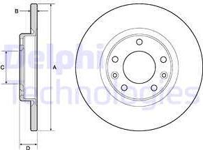 Delphi BG4661C-19B1 - Əyləc Diski furqanavto.az