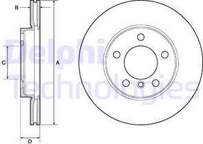 Delphi BG4668C - Əyləc Diski furqanavto.az