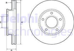 Delphi BG4663C - Əyləc Diski furqanavto.az