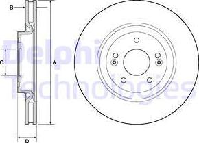 Delphi BG4683C - Əyləc Diski furqanavto.az