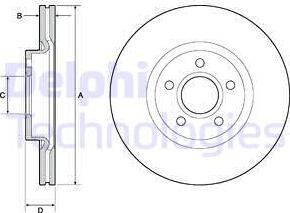 Delphi BG4676C - Əyləc Diski furqanavto.az