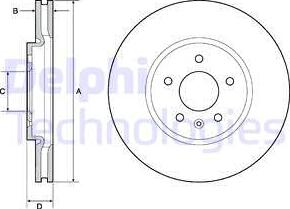 Delphi BG4672C - Əyləc Diski furqanavto.az