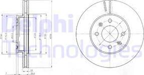 Delphi BG4096C-18B1 - Əyləc Diski furqanavto.az