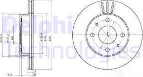 Delphi BG4047 - Əyləc Diski furqanavto.az