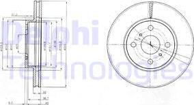 Delphi BG4053 - Əyləc Diski furqanavto.az