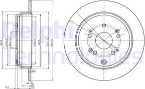 Delphi BG4064C - Əyləc Diski furqanavto.az