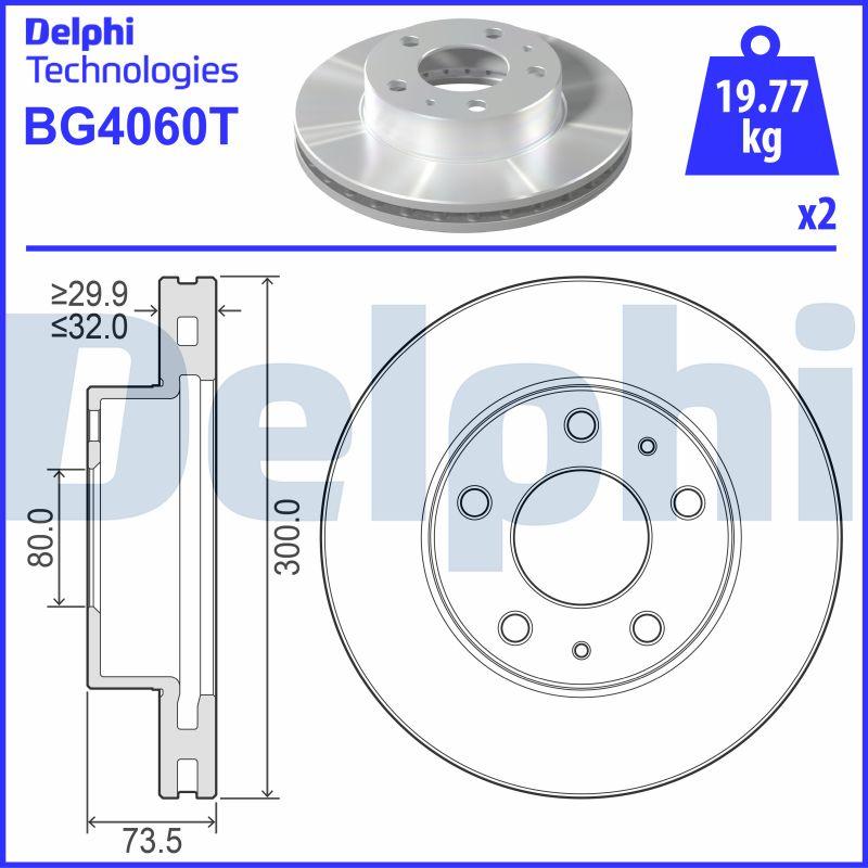 Delphi BG4060T - Əyləc Diski furqanavto.az