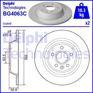 Delphi BG4063C - Əyləc Diski furqanavto.az