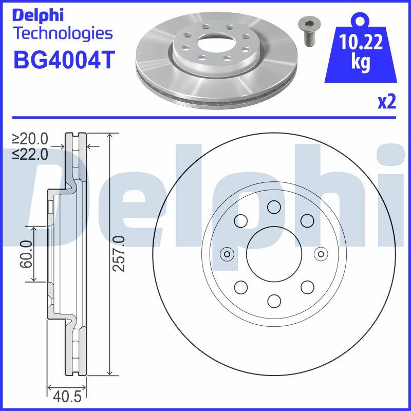 Delphi BG4004T - Əyləc Diski furqanavto.az