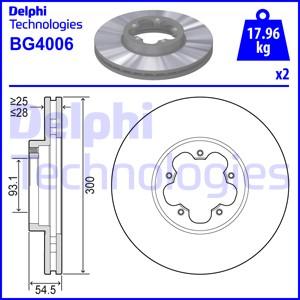 Delphi BG4006 - Əyləc Diski furqanavto.az