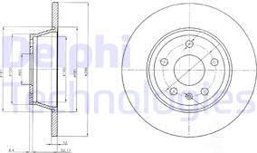 Delphi BG4089 - Əyləc Diski furqanavto.az