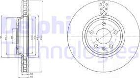 Delphi BG4080C-18B1 - Əyləc Diski furqanavto.az