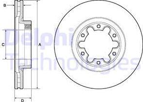 Delphi BG4039 - Əyləc Diski furqanavto.az