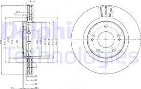 Delphi BG4038 - Əyləc Diski furqanavto.az