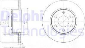 Delphi BG4165 - Əyləc Diski furqanavto.az