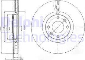 Delphi BG4166 - Əyləc Diski furqanavto.az