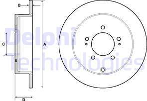 Delphi BG4161C-18B1 - Əyləc Diski furqanavto.az