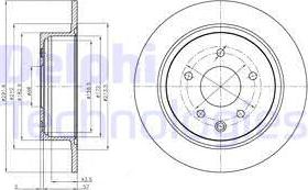 Delphi BG4108C - Əyləc Diski furqanavto.az