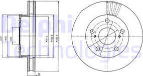 Delphi BG4181 - Əyləc Diski furqanavto.az