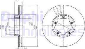 Delphi BG4173 - Əyləc Diski furqanavto.az