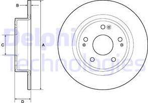 Delphi BG4801C - Əyləc Diski furqanavto.az