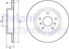 Delphi BG4807C - Əyləc Diski furqanavto.az