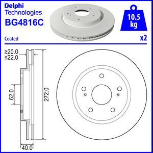 Delphi BG4816C - Əyləc Diski furqanavto.az