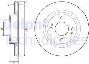 Delphi BG4830C-18B1 - Əyləc Diski furqanavto.az