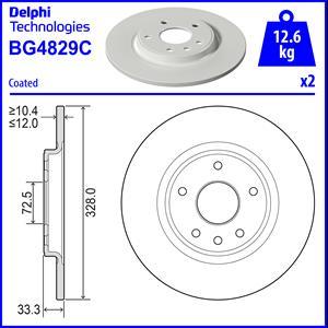 Delphi BG4829C-18B1 - Əyləc Diski furqanavto.az