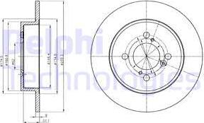 Delphi BG4345 - Əyləc Diski furqanavto.az