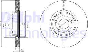 Delphi BG4346C - Əyləc Diski furqanavto.az