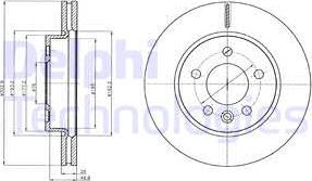 Delphi BG4343C - Əyləc Diski furqanavto.az