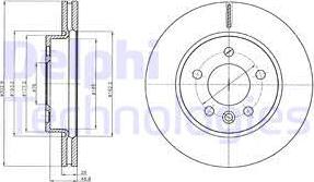 Delphi BG4343 - Əyləc Diski furqanavto.az