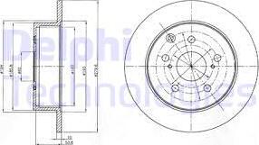 Delphi BG4303 - Əyləc Diski furqanavto.az